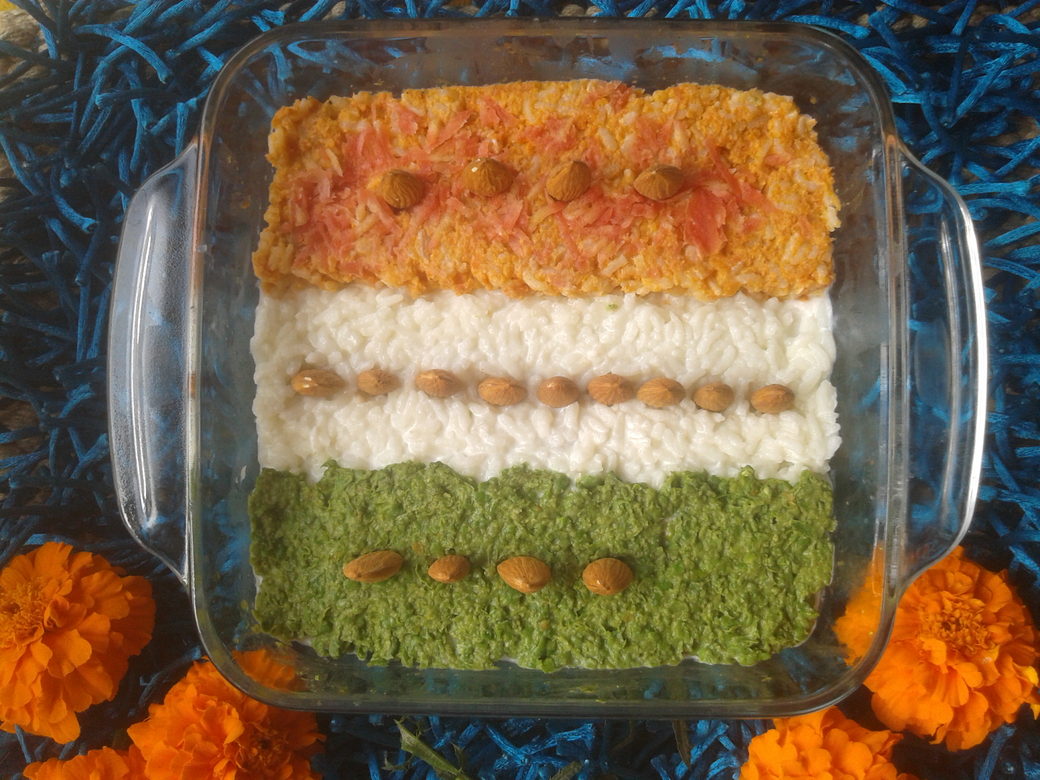 Tri-colored Carrot Rice Pudding Tri-colored Carrot Rice Pudding picture
