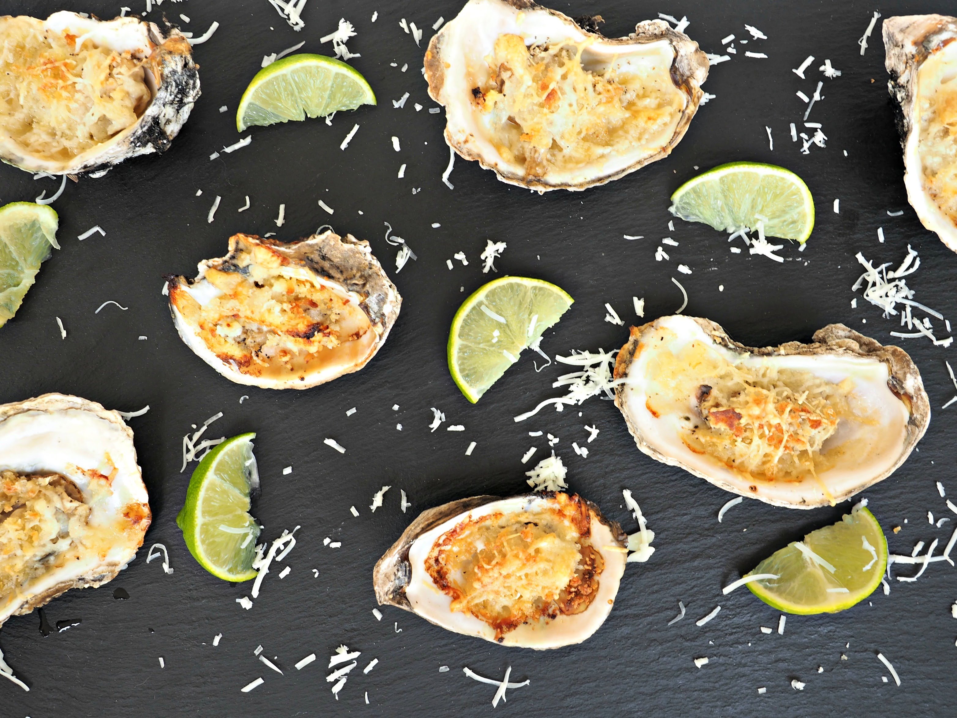 Appetizer Recipe Key Lime Baked Oysters Recipe Video by C4Bimbos