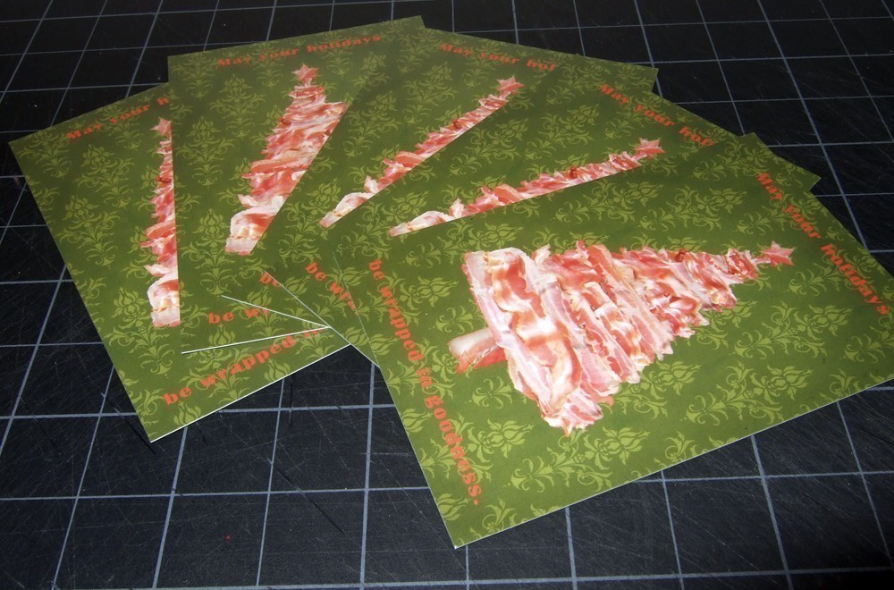 Bacon Christmas Card