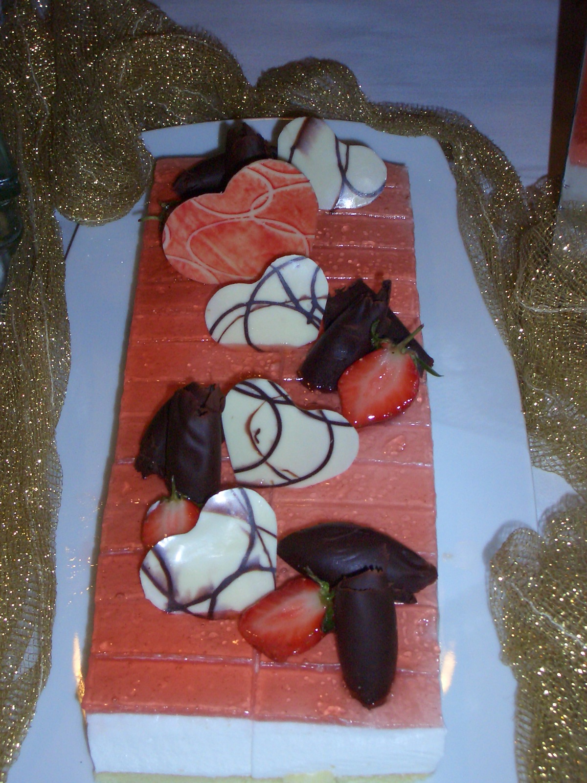 valentine's day cheese cake(not baked) picture