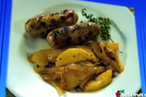 Chicken Sausages with Apples picture