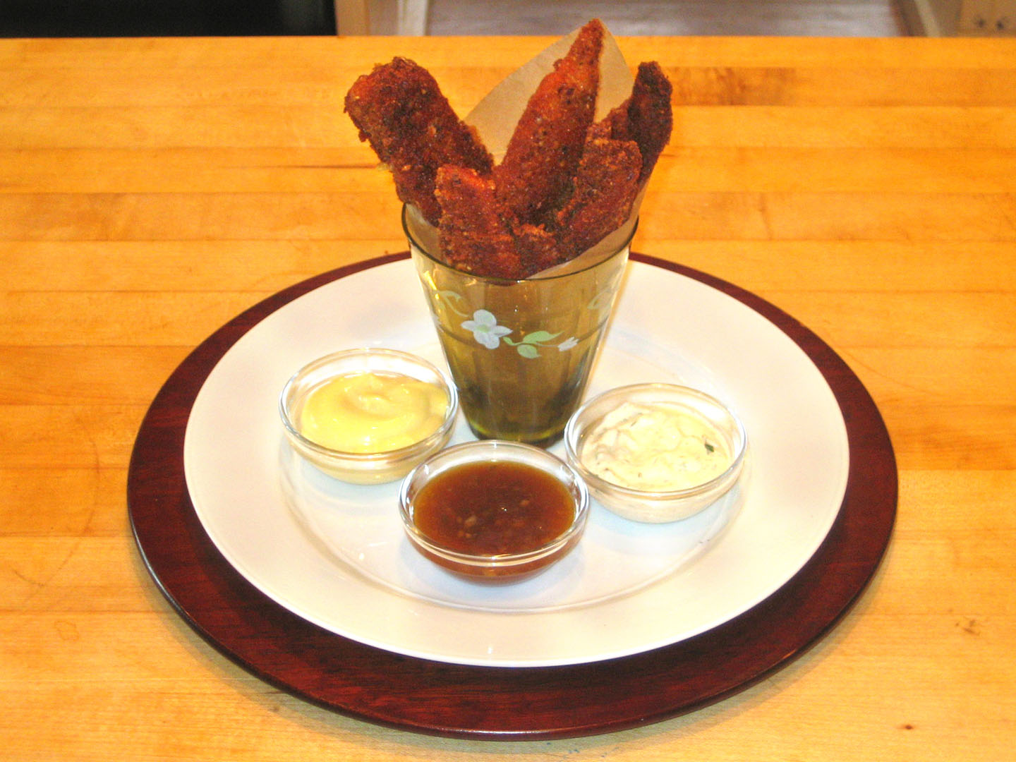 Crispy Chicken Fingers with Three Different (Great-Tasting) Dips Crispy Chicken Fingers with Three Different (Great-Tasting) Dips picture