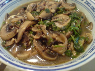 TRIPLE MUSHROOM IN GINGER WINE SAUCE TRIPLE MUSHROOM IN GINGER WINE SAUCE picture