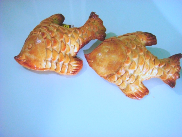 Homemade Fish Shaped Appetizer Homemade Fish Shaped Appetizer picture