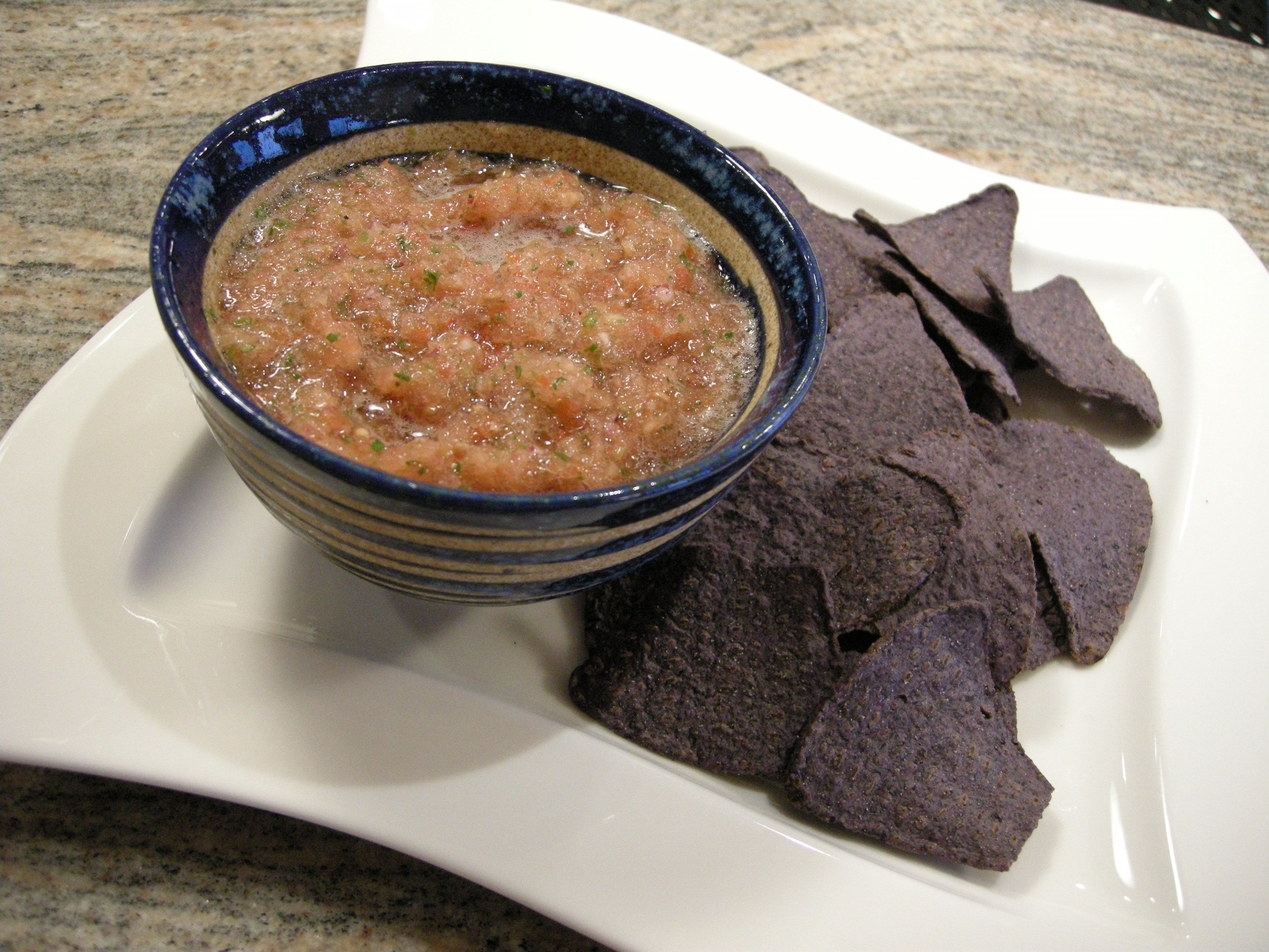 Salsa al Fresco w/Baked Blue Corn Chips Salsa al Fresco w/Baked Blue Corn Chips picture