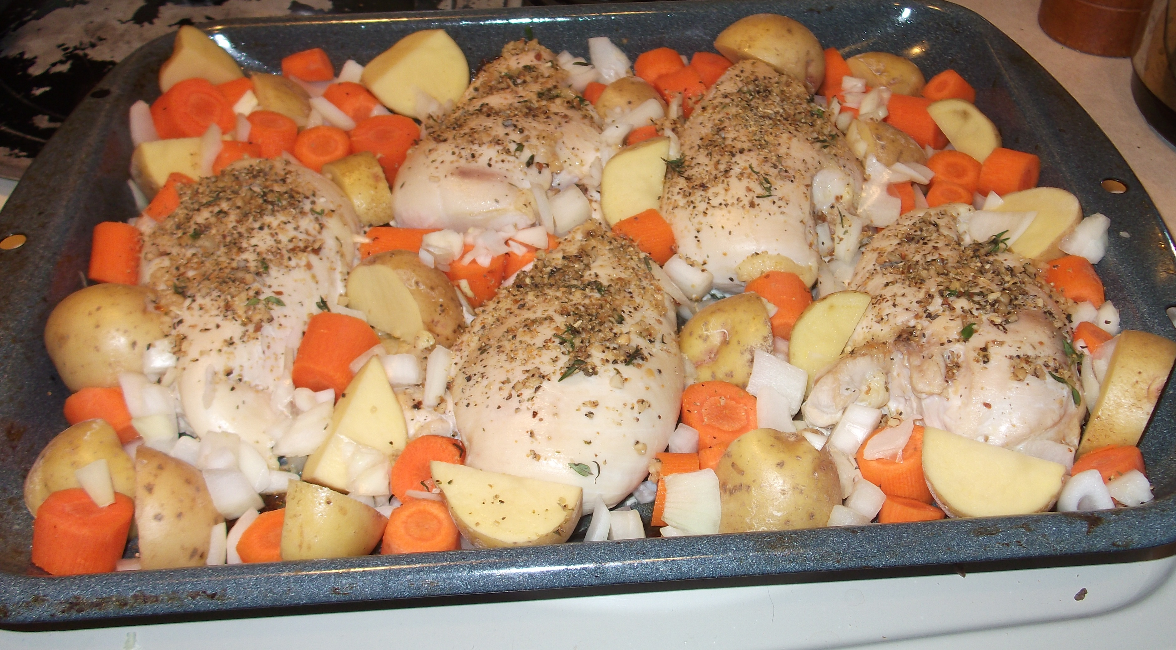 Roasted Chicken with seasonal vegetables Roasted Chicken with seasonal vegetables picture