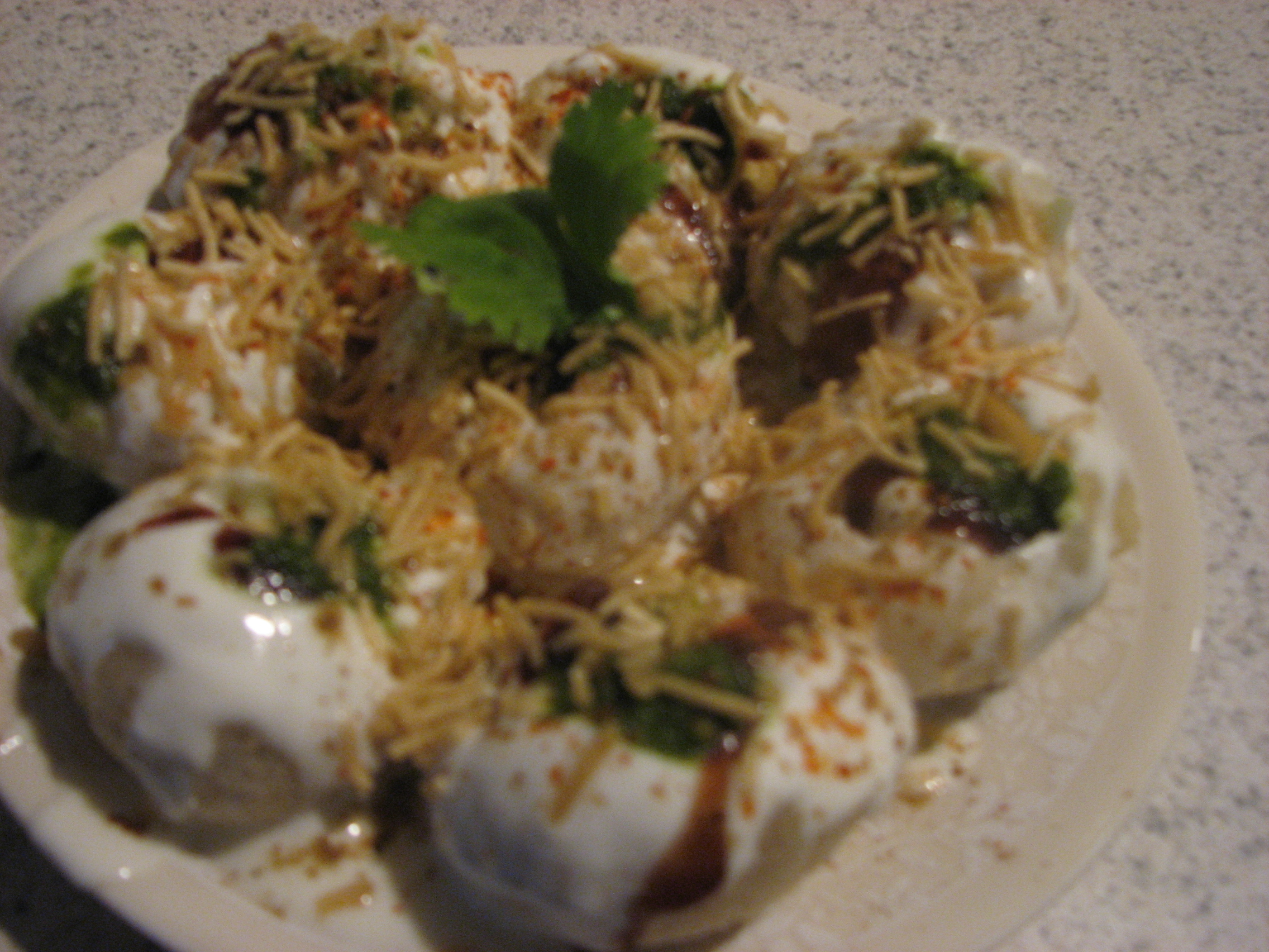 Dahi sev batata puri Dahi sev batata puri picture