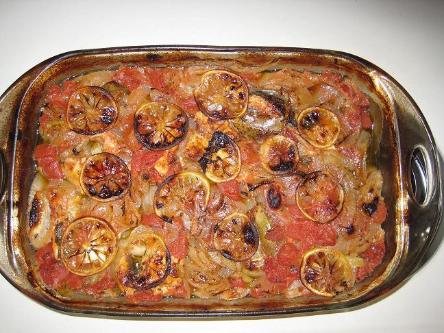 Recipes fish with tomatos
