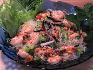 Mung Bean Noodle Salad (Yum Woon Cen) Mung Bean Noodle Salad (Yum Woon Cen) picture