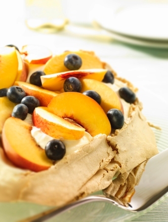 Peach and Nectarine Brown Sugar Pavlova Peach and Nectarine Brown Sugar Pavlova picture