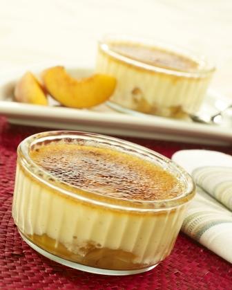 Peach and Vanilla Crème Brûlées Peach and Vanilla Crème Brûlées picture