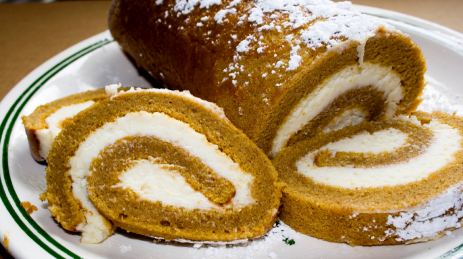 Pumpkin Roll with Cheese Filling Pumpkin Roll with Cheese Filling picture