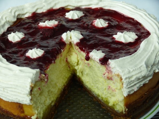 Raspberry Banana Cream Cheesecake Raspberry Banana Cream Cheesecake picture