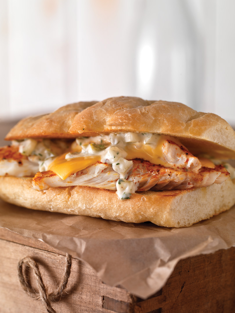 Smoked Tilapia Sandwich Smoked Tilapia Sandwich picture