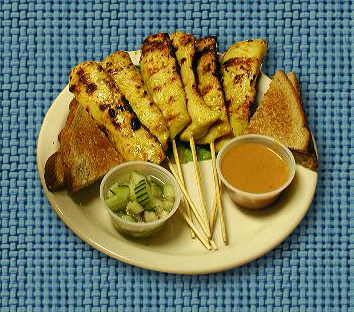 thai chicken satay  calories