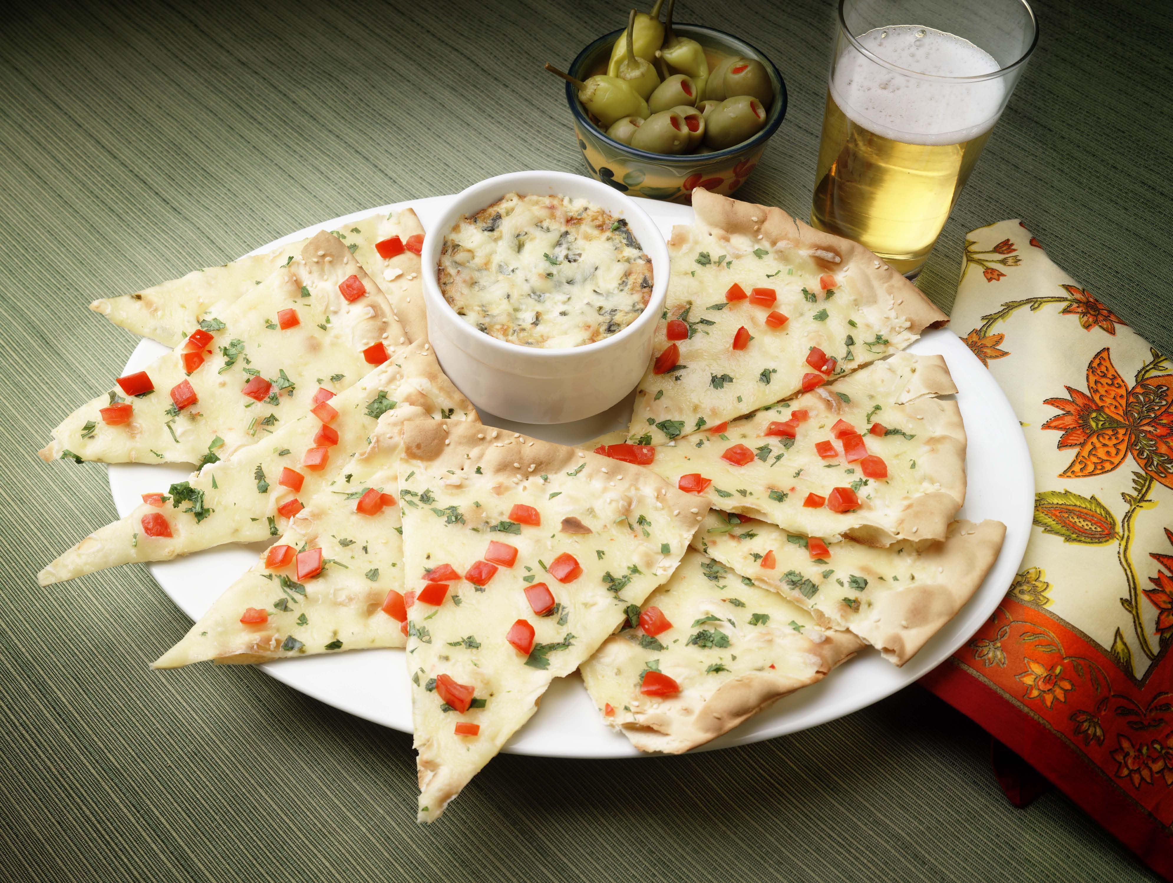 Hot Spinach and Artichoke Dip with Valley Lahvosh™ Crackerbread Hot Spinach and Artichoke Dip with Valley Lahvosh™ Crackerbread picture