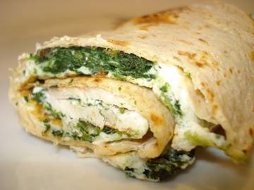 Cookin’ Greens - Herbed Cheese and Greens Wrap Cookin’ Greens - Herbed Cheese and Greens Wrap picture