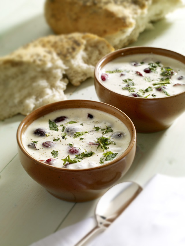 Almond Soup With Picota Cherries Almond Soup With Picota Cherries picture