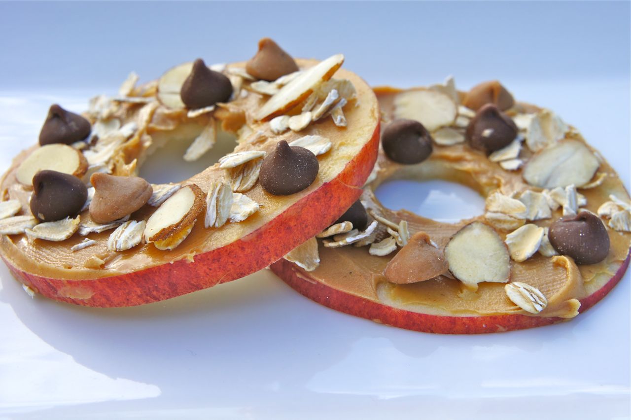 Apple and Peanut Butter Discs Apple and Peanut Butter Discs picture