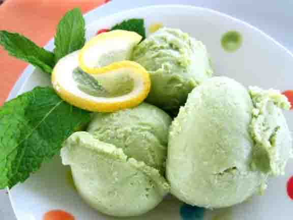 Avocado-Pineapple Sherbet Avocado-Pineapple Sherbet picture