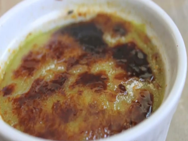 No-Bake Avocado Crème Brûlée No-Bake Avocado Crème Brûlée picture