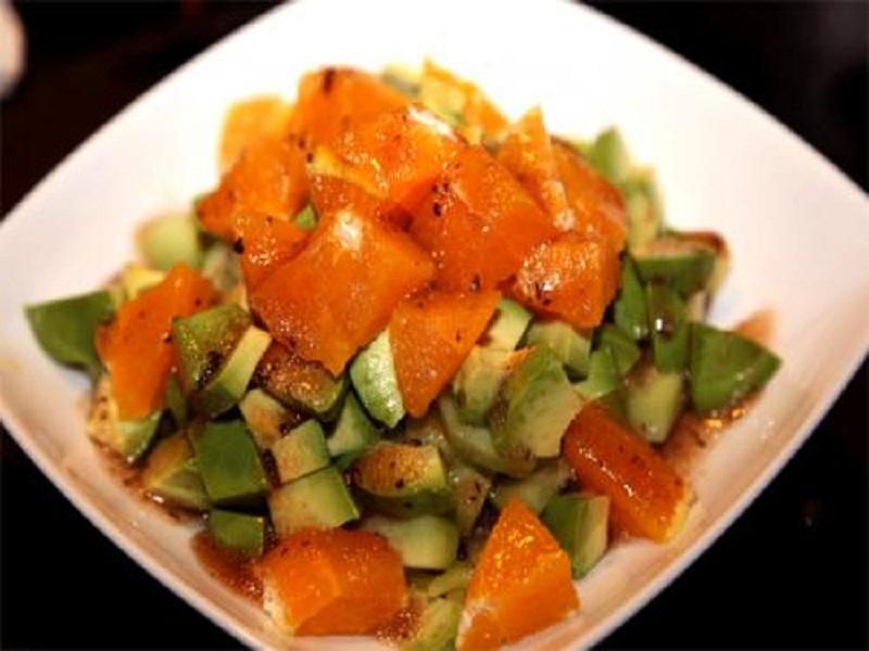 Avocado Pears with Orange Avocado Pears with Orange picture