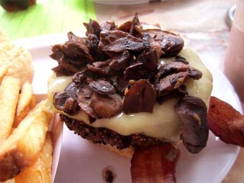 Bacon And Mushroom Snack Bacon And Mushroom Snack picture