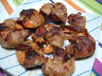 Bacon Wrapped Shrimp With Lemon And Paprika Bacon Wrapped Shrimp With Lemon And Paprika picture