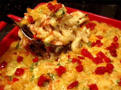 Baked Macaroni and Tomatoes au Gratin Baked Macaroni and Tomatoes au Gratin picture