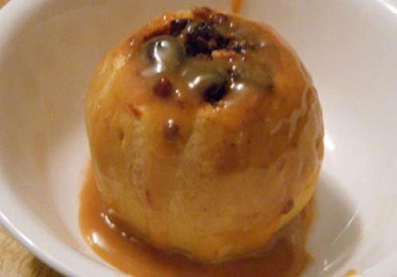 Baked Stuffed Apples with Custard Sauce Baked Stuffed Apples with Custard Sauce picture