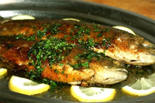 Baked Trout and Bacon Baked Trout and Bacon picture