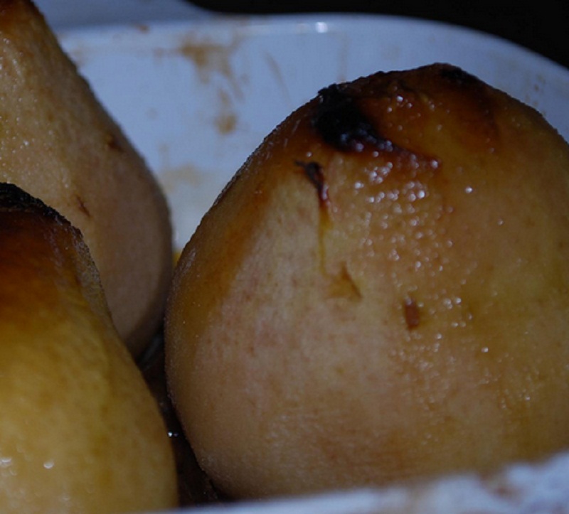 Baked Whole Pears with Raisin Nut Filling Baked Whole Pears with Raisin Nut Filling picture