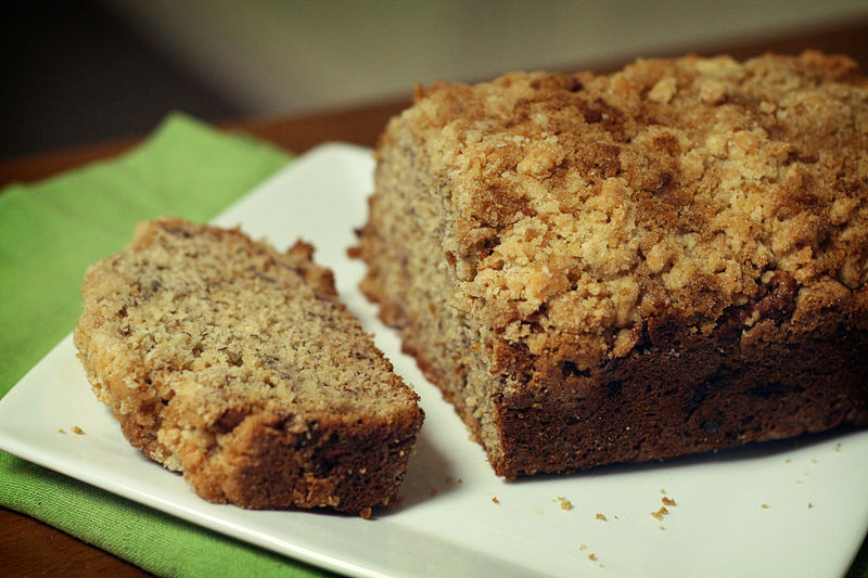 Banana Bread With Mango Curd Banana Bread With Mango Curd picture