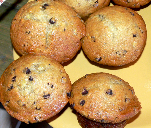 Banana Chip Muffins Banana Chip Muffins picture