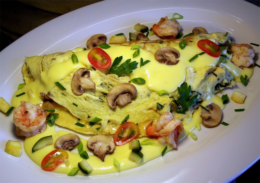 Basil And Mushroom Omelette Basil And Mushroom Omelette picture