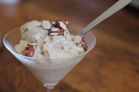 Vegan Almond Butter Crunch Ice-Cream Vegan Almond Butter Crunch Ice-Cream picture