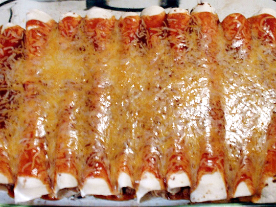 Bean and Raisin Enchiladas Bean and Raisin Enchiladas picture