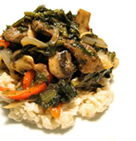Blood Orange Ginger Teriyaki Beef & Rapini Over Brown Rice Cookin’ Greens Rapini Blood Orange Ginger Teriyaki Beef & Rapini Over Brown Rice Cookin’ Greens Rapini picture