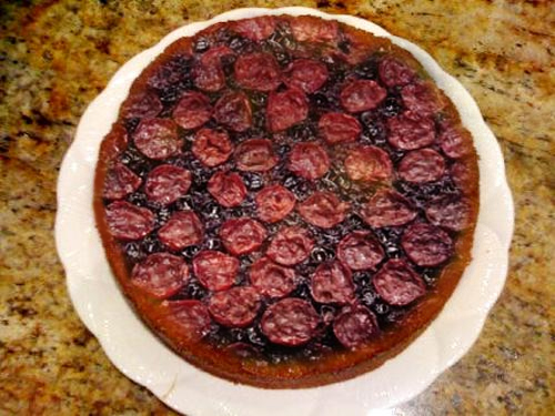 Black Cherry Upside Down Cake Black Cherry Upside Down Cake picture