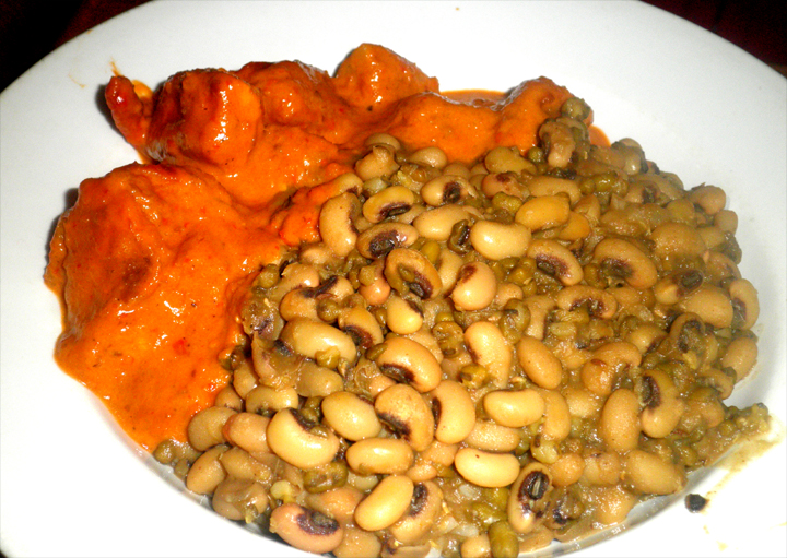 Chicken & Black Eye Beans Peas Chicken & Black Eye Beans Peas picture