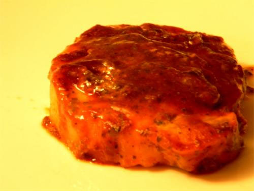 Blushing Pork Chops Blushing Pork Chops picture