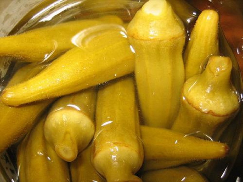 Boiled Okra Boiled Okra picture