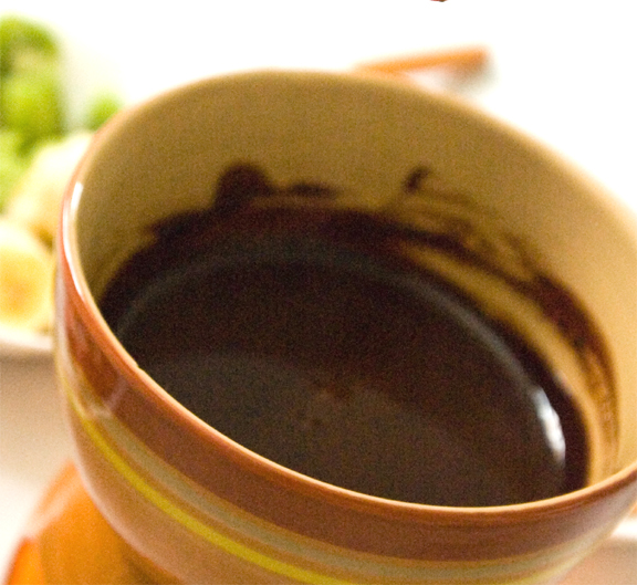 Brandied Chocolate Fondue Brandied Chocolate Fondue picture