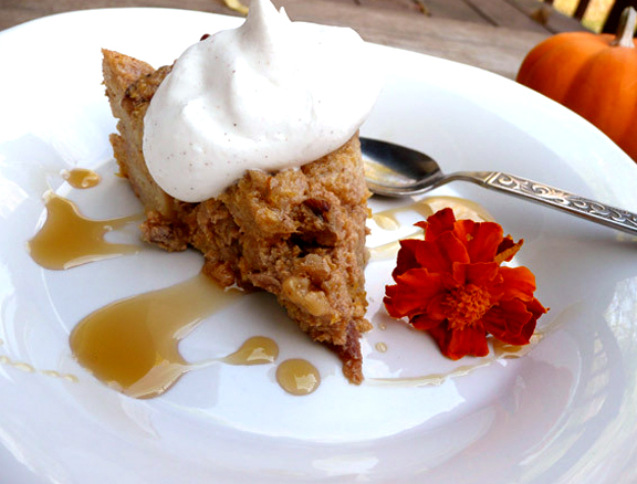 Bread Pudding With White Chocolate Sauce Bread Pudding With White Chocolate Sauce picture