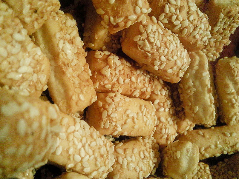 Crisp Sesame Breadsticks Crisp Sesame Breadsticks picture