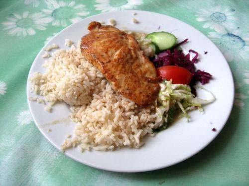 Breast Of Chicken On Rice Breast Of Chicken On Rice picture