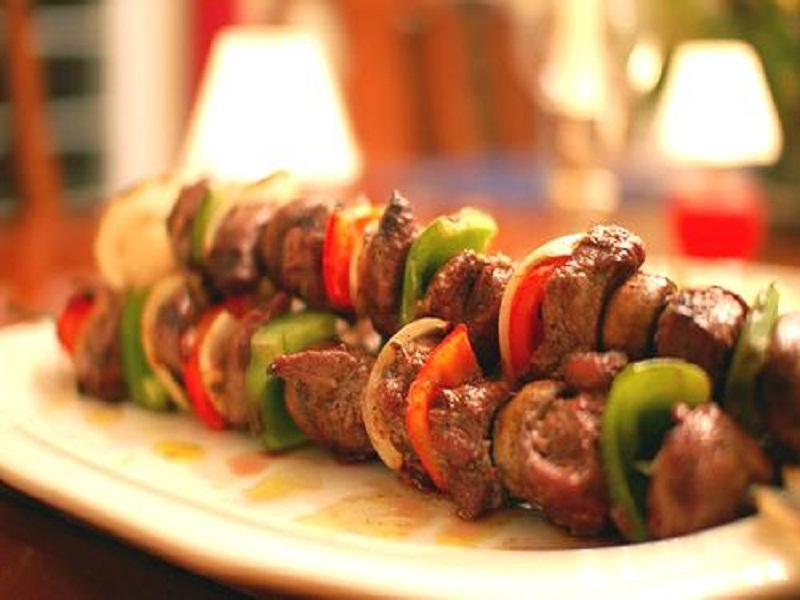 Brochettes On Charcoal Brochettes On Charcoal picture