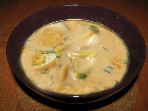 Burmese Khow Suey - Curry Noodle Soup Burmese Khow Suey - Curry Noodle Soup picture