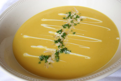 Butternut squash & Parmesan soup Butternut squash & Parmesan soup picture