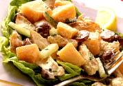 Cantaloupe and Chicken Salad Cantaloupe and Chicken Salad picture
